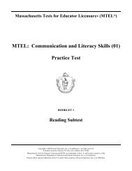 early childhood mtel practice test mtel communication and literacy pass rate